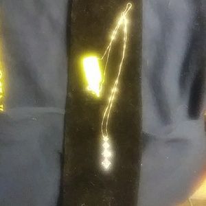 .38ctw.Tanzinite 4tierDrop necklace w/Chain.